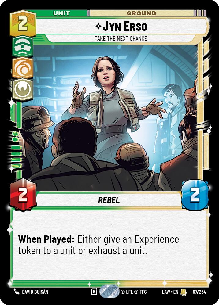 Jyn Erso - Take the Next Chance (67/264) (67/264) [A Lawless Time] | Cards and Coasters CA