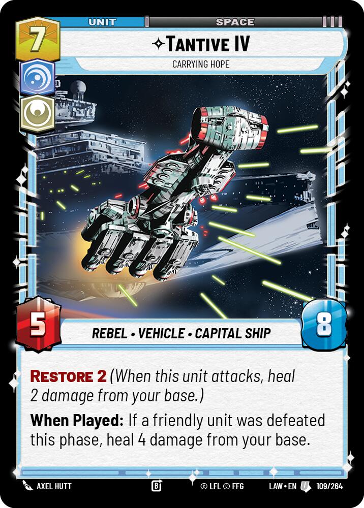 Tantive IV - Carrying Hope (109/264) (109/264) [A Lawless Time] | Cards and Coasters CA