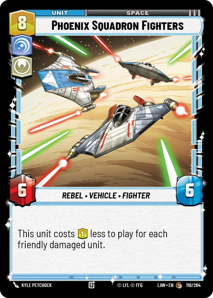 Phoenix Squadron Fighters (110/264) (110/264) [A Lawless Time] | Cards and Coasters CA