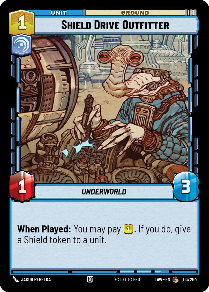 Shield Drive Outfitter (113/264) (113/264) [A Lawless Time] | Cards and Coasters CA