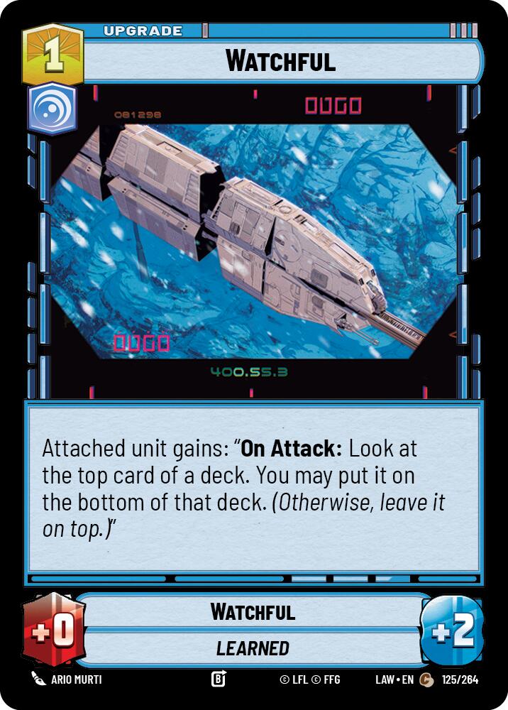 Watchful (125/264) (125/264) [A Lawless Time] | Cards and Coasters CA