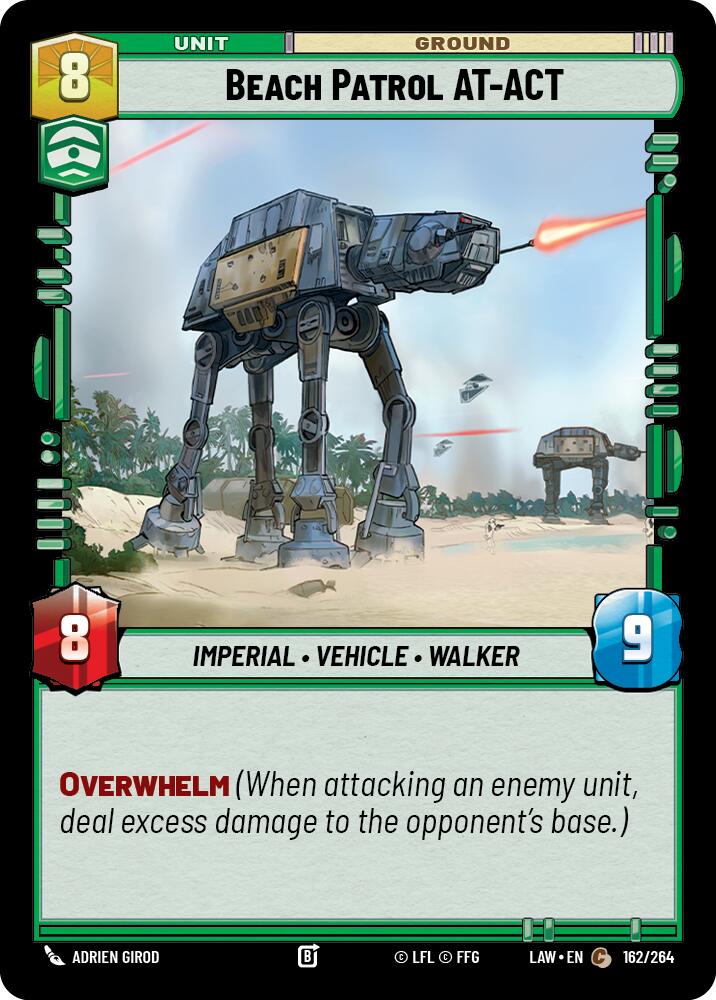 Beach Patrol AT-ACT (162/264) (162/264) [A Lawless Time] | Cards and Coasters CA