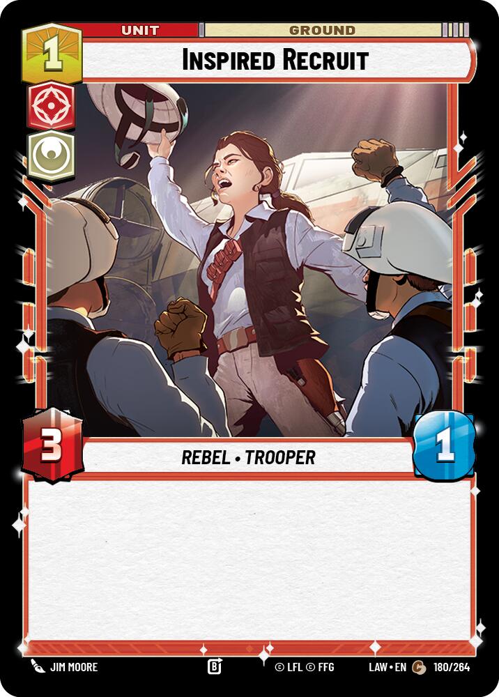 Inspired Recruit (180/264) (180/264) [A Lawless Time] | Cards and Coasters CA