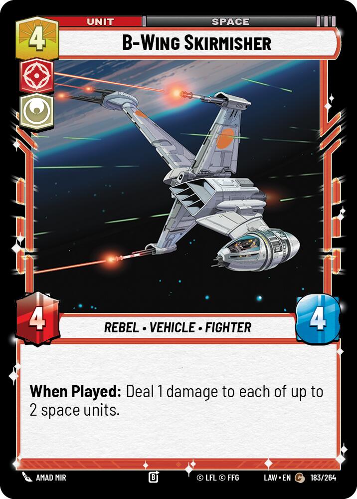 B-Wing Skirmisher (183/264) (183/264) [A Lawless Time] | Cards and Coasters CA