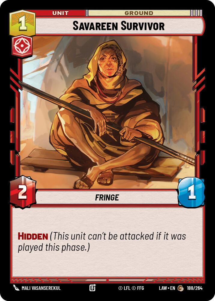 Savareen Survivor (188/264) (188/264) [A Lawless Time] | Cards and Coasters CA