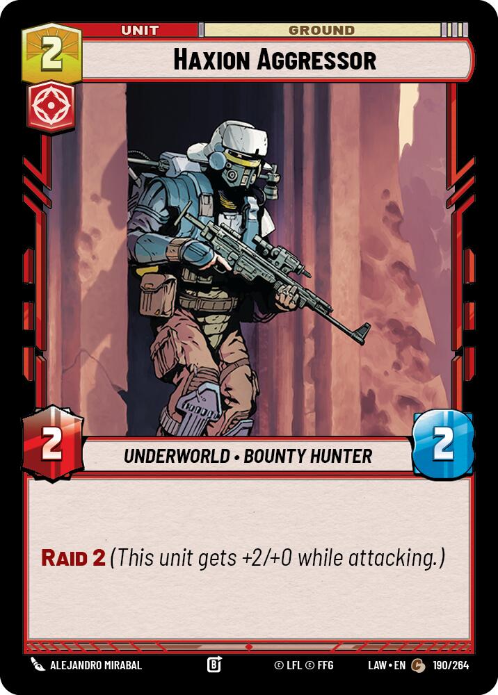 Haxion Aggressor (190/264) (190/264) [A Lawless Time] | Cards and Coasters CA