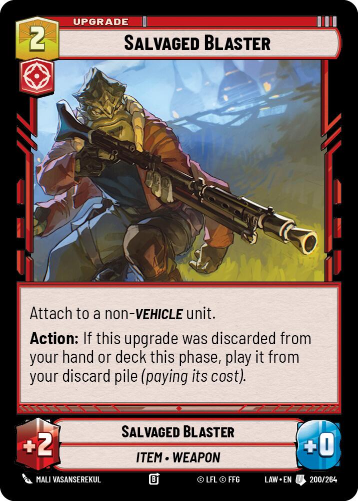 Salvaged Blaster (200/264) (200/264) [A Lawless Time] | Cards and Coasters CA