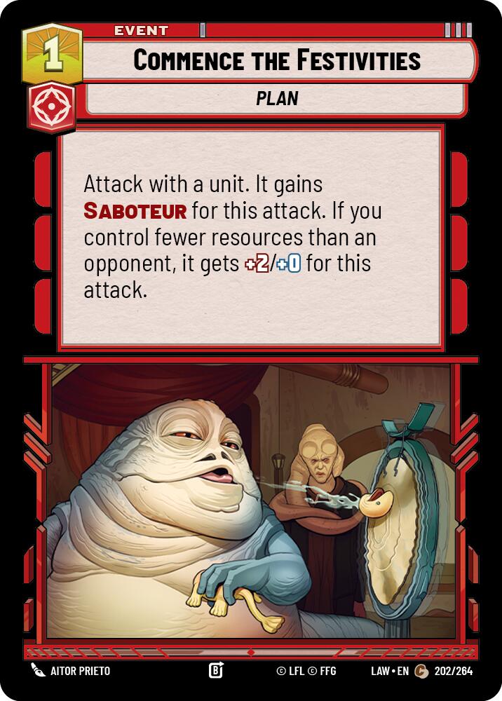 Commence the Festivities (202/264) (202/264) [A Lawless Time] | Cards and Coasters CA