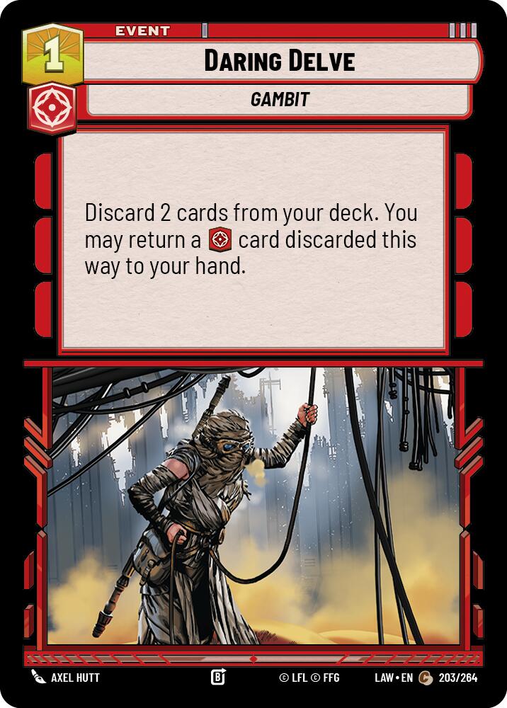 Daring Delve (203/264) (203/264) [A Lawless Time] | Cards and Coasters CA