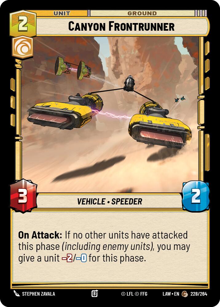 Canyon Frontrunner (228/264) (228/264) [A Lawless Time] | Cards and Coasters CA