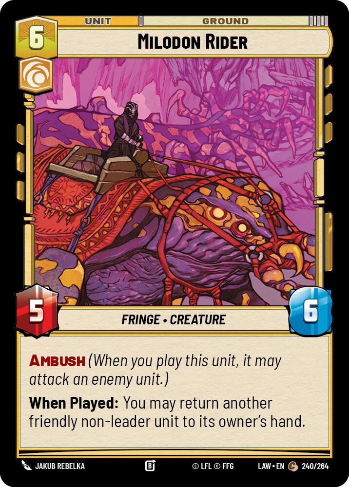 Milodon Rider (240/264) (240/264) [A Lawless Time] | Cards and Coasters CA