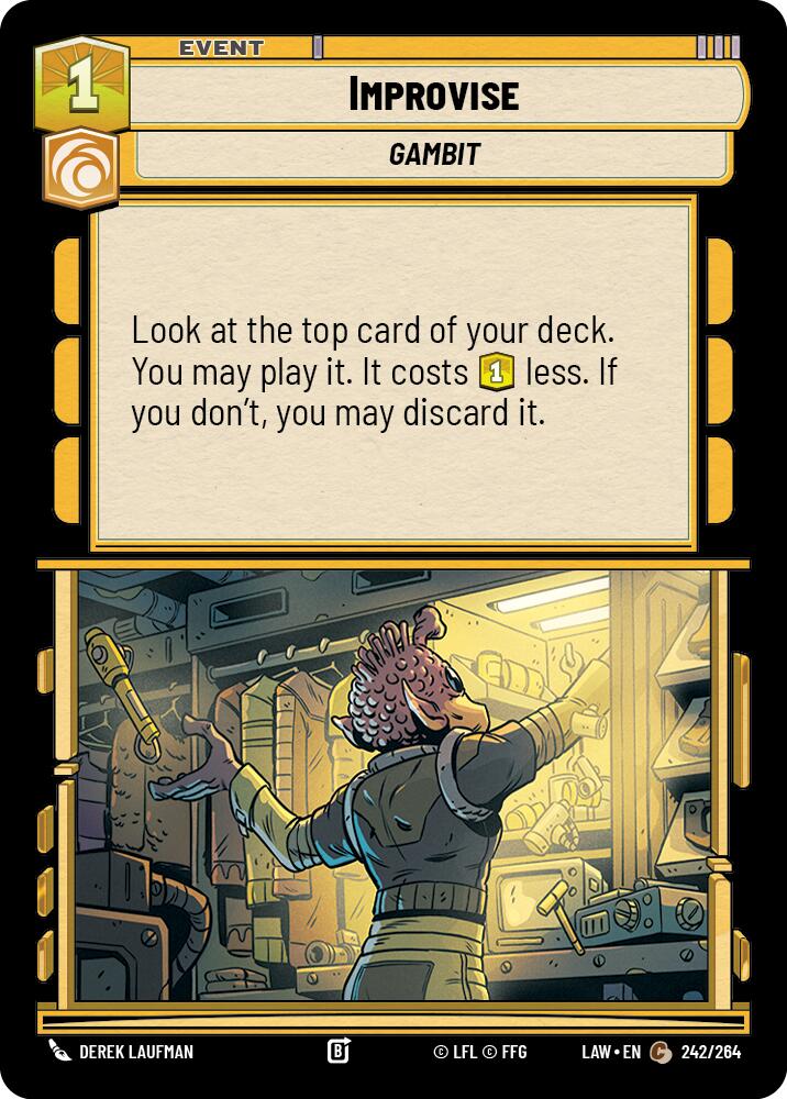 Improvise (242/264) (242/264) [A Lawless Time] | Cards and Coasters CA