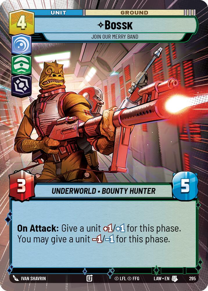 Bossk - Join Our Merry Band (295) (Hyperspace) (295) [A Lawless Time] | Cards and Coasters CA