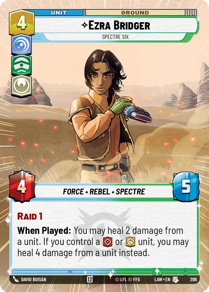 Ezra Bridger - Spectre Six (299) (Hyperspace) (299) [A Lawless Time] | Cards and Coasters CA
