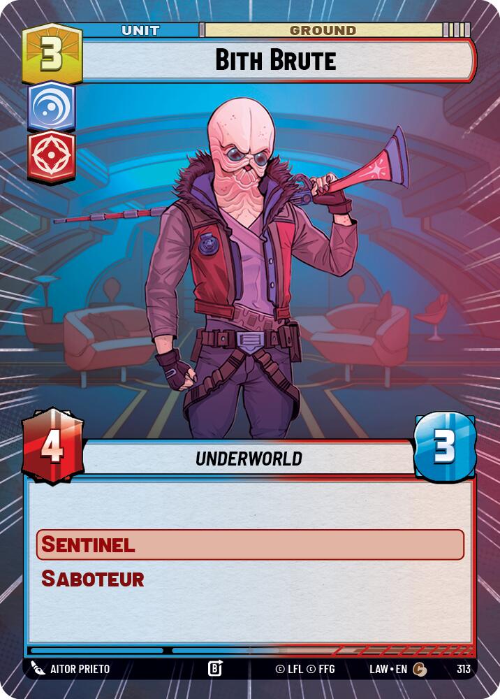 Bith Brute (313) (Hyperspace) (313) [A Lawless Time] | Cards and Coasters CA