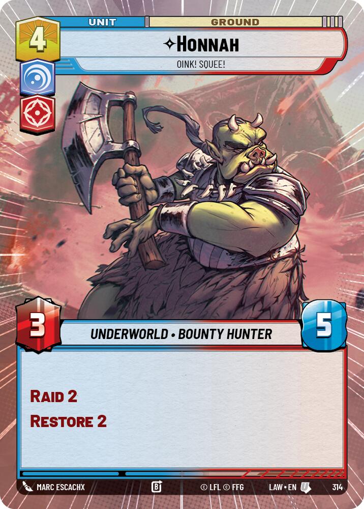 Honnah - Oink! Squee! (314) (Hyperspace) (314) [A Lawless Time] | Cards and Coasters CA