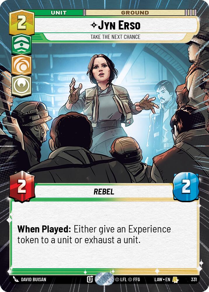 Jyn Erso - Take the Next Chance (331) (Hyperspace) (331) [A Lawless Time] | Cards and Coasters CA