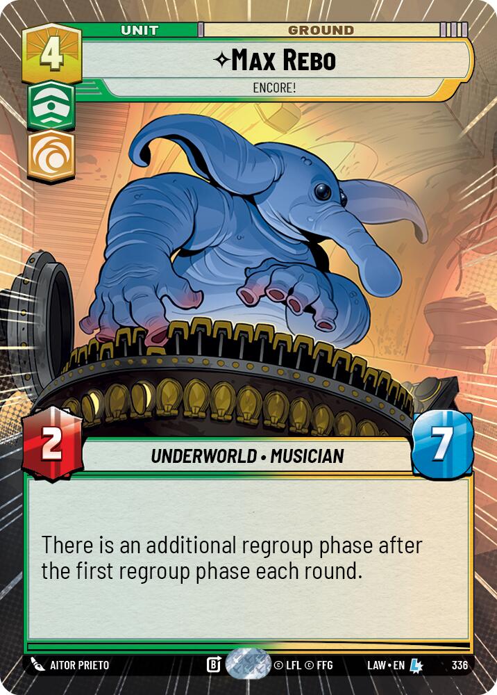 Max Rebo - Encore! (336) (Hyperspace) (336) [A Lawless Time] | Cards and Coasters CA