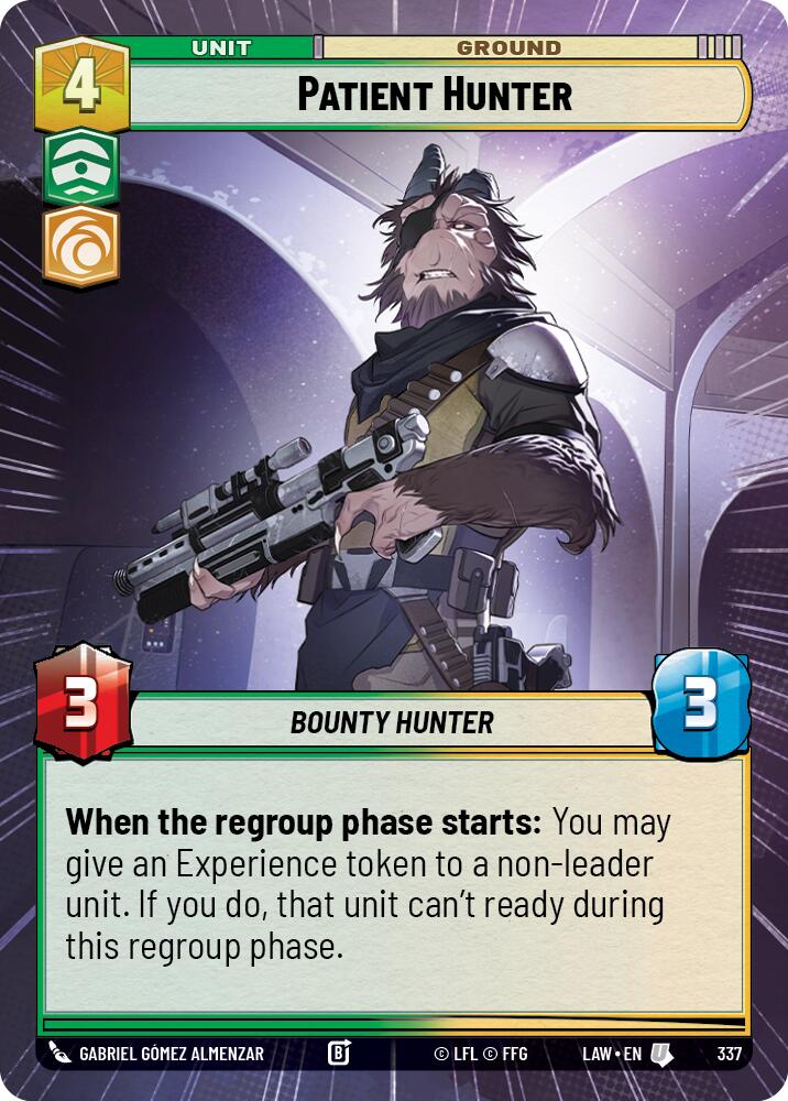 Patient Hunter (337) (Hyperspace) (337) [A Lawless Time] | Cards and Coasters CA