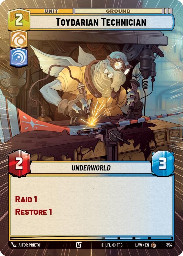 Toydarian Technician (354) (Hyperspace) (354) [A Lawless Time] | Cards and Coasters CA