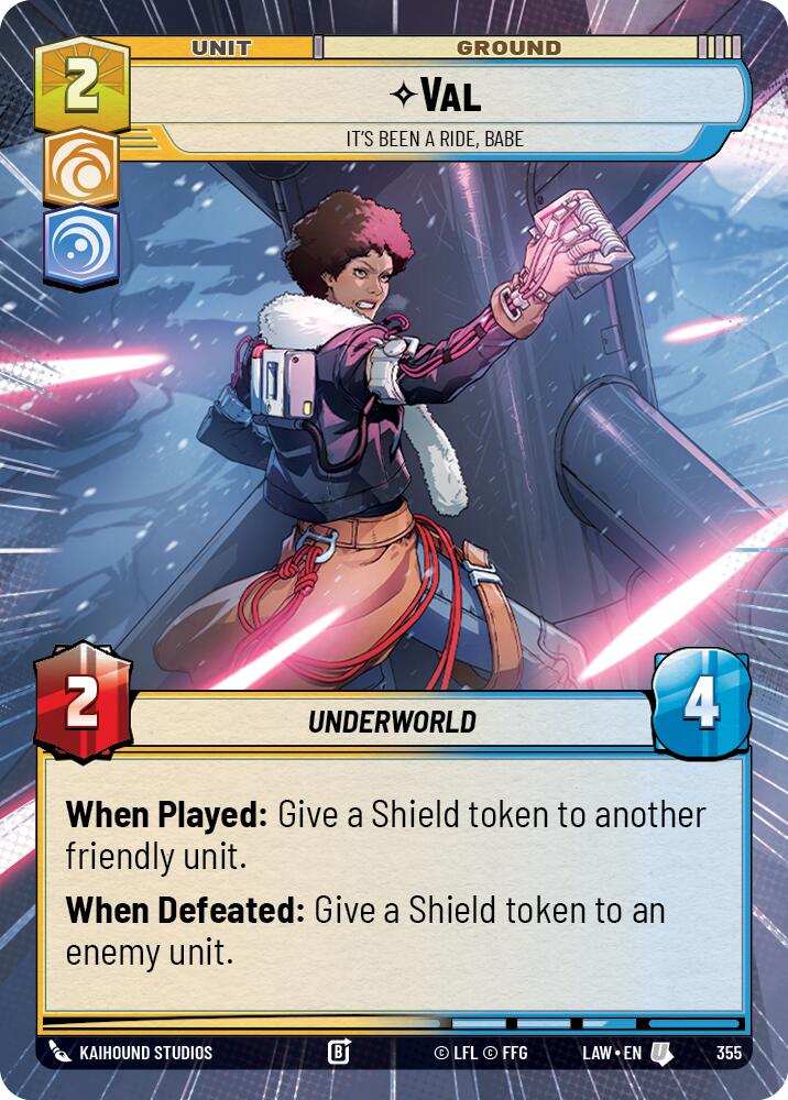 Val - It's Been a Ride, Babe (355) (Hyperspace) (355) [A Lawless Time] | Cards and Coasters CA