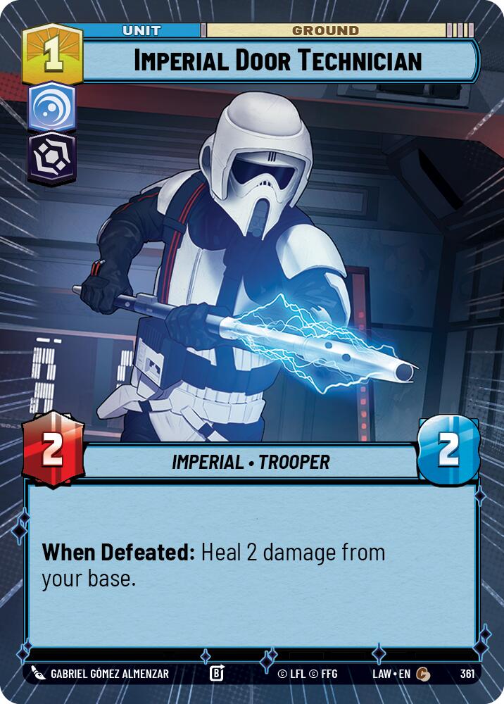 Imperial Door Technician (361) (Hyperspace) (361) [A Lawless Time] | Cards and Coasters CA