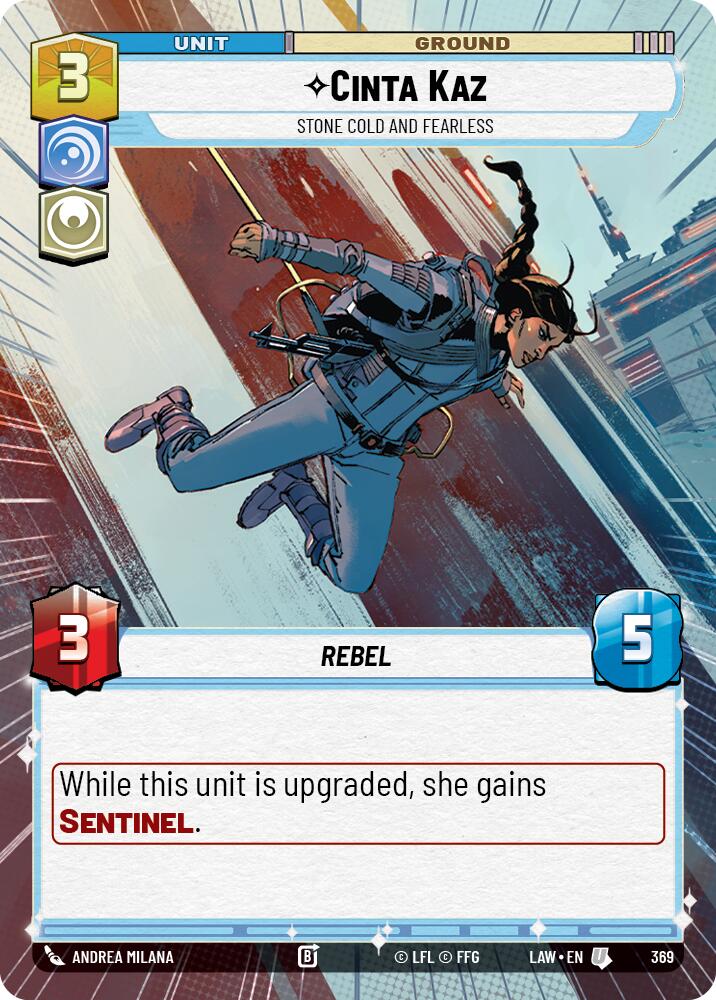 Cinta Kaz - Stone Cold and Fearless (369) (Hyperspace) (369) [A Lawless Time] | Cards and Coasters CA