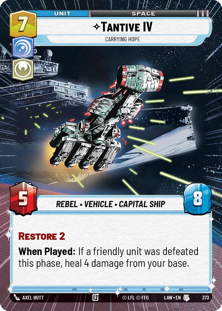 Tantive IV - Carrying Hope (373) (Hyperspace) (373) [A Lawless Time] | Cards and Coasters CA