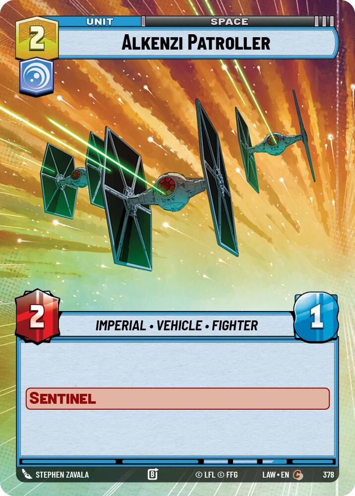 Alkenzi Patroller (378) (Hyperspace) (378) [A Lawless Time] | Cards and Coasters CA