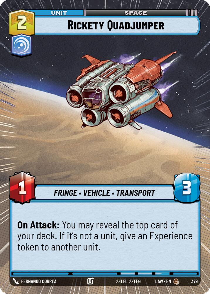 Rickety Quadjumper (379) (Hyperspace) (379) [A Lawless Time] | Cards and Coasters CA