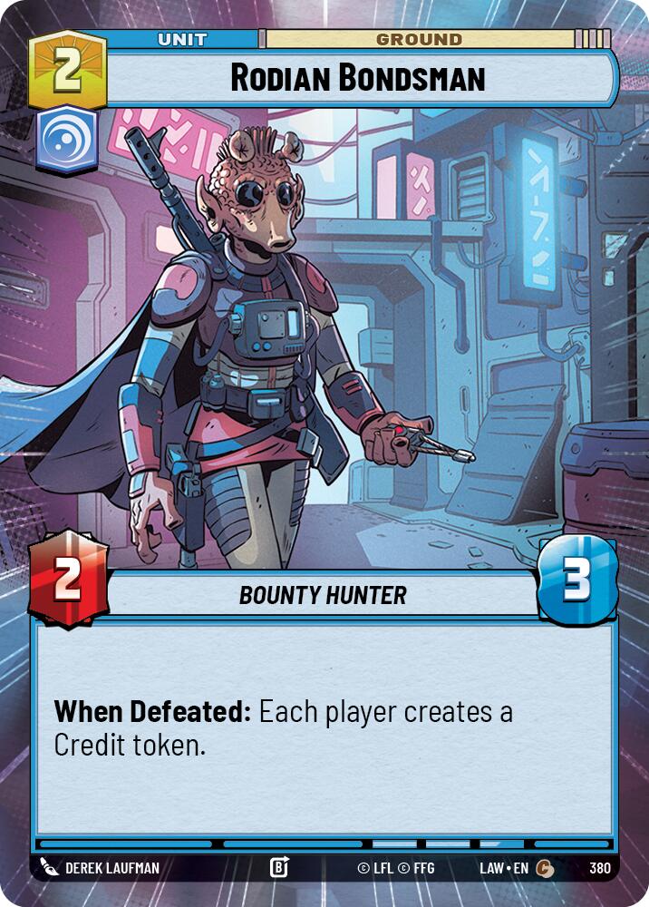 Rodian Bondsman (380) (Hyperspace) (380) [A Lawless Time] | Cards and Coasters CA