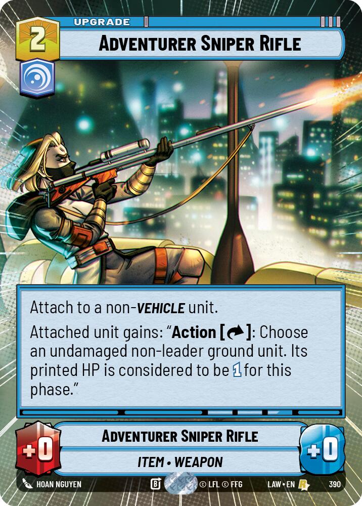 Adventurer Sniper Rifle (390) (Hyperspace) (390) [A Lawless Time] | Cards and Coasters CA