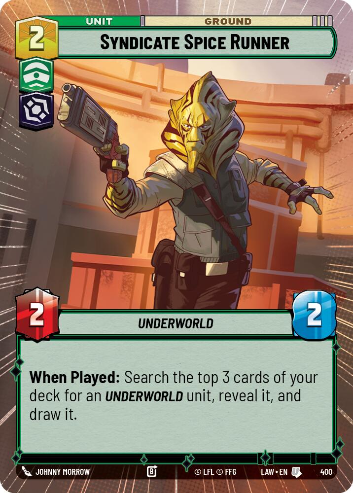 Syndicate Spice Runner (400) (Hyperspace) (400) [A Lawless Time] | Cards and Coasters CA