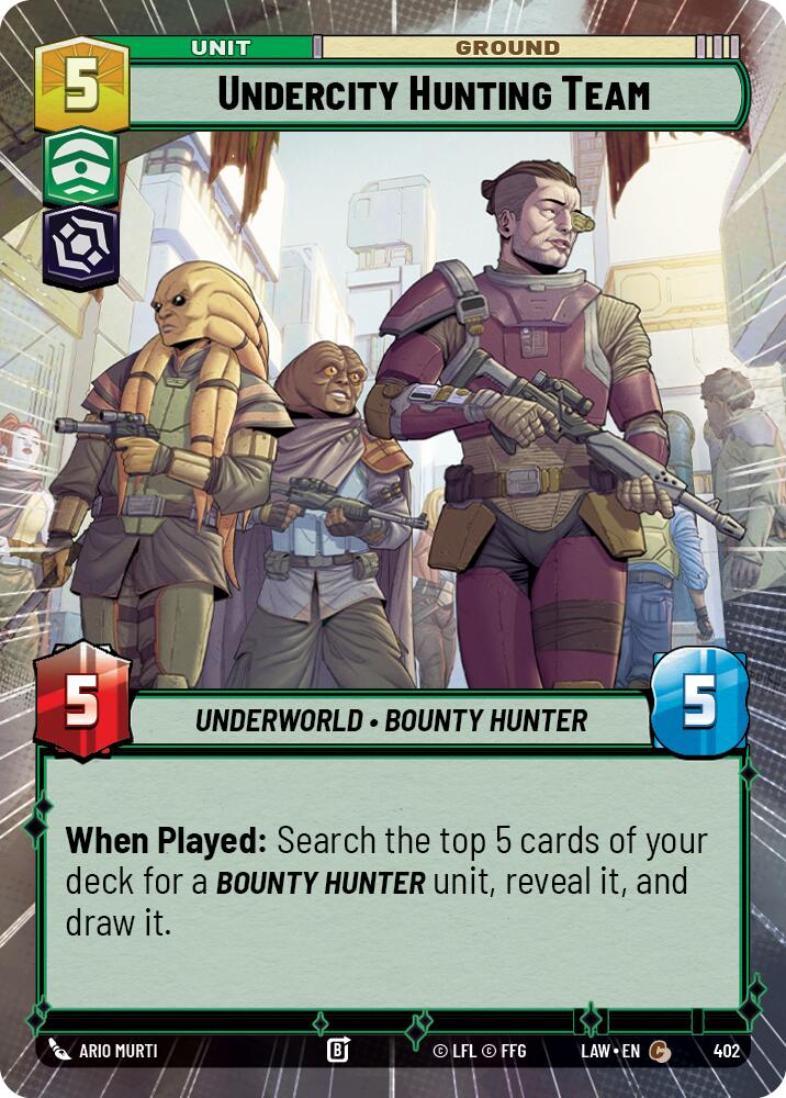 Undercity Hunting Team (402) (Hyperspace) (402) [A Lawless Time] | Cards and Coasters CA