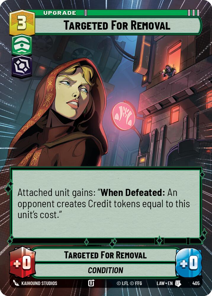 Targeted for Removal (405) (Hyperspace) (405) [A Lawless Time] | Cards and Coasters CA