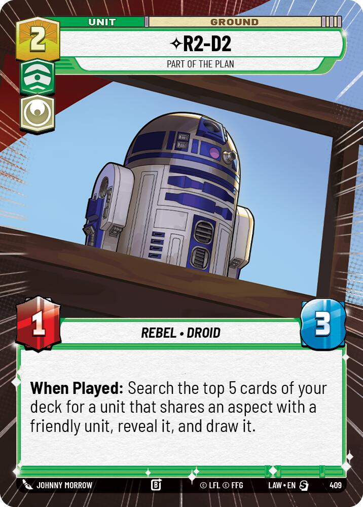 R2-D2 - Part of the Plan (409) (Hyperspace) (409) [A Lawless Time] | Cards and Coasters CA