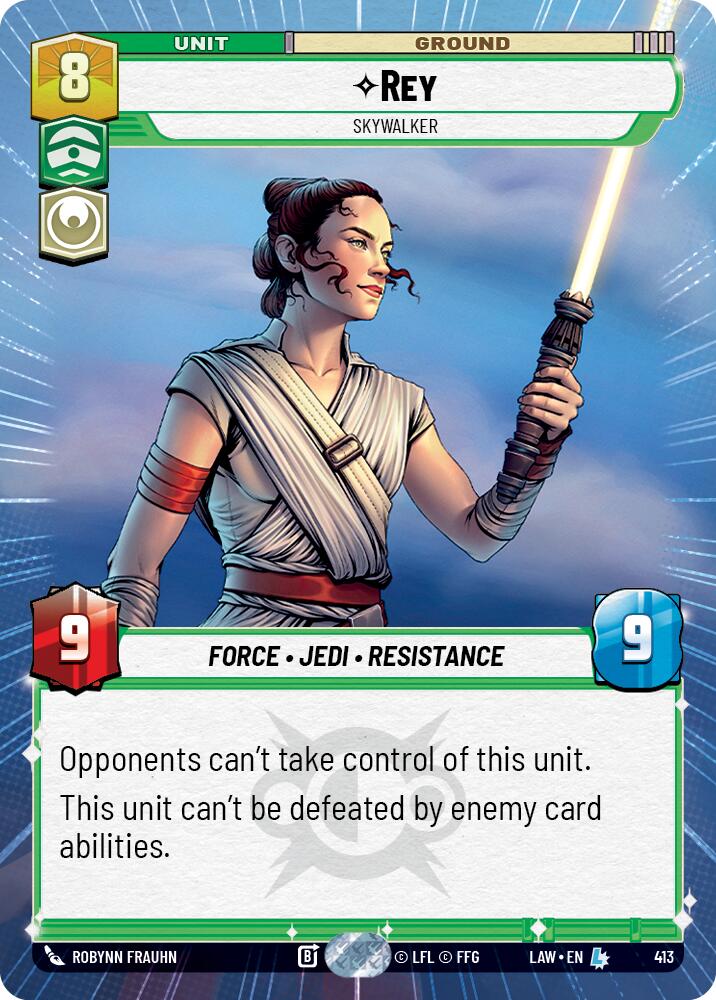 Rey - Skywalker (413) (Hyperspace) (413) [A Lawless Time] | Cards and Coasters CA