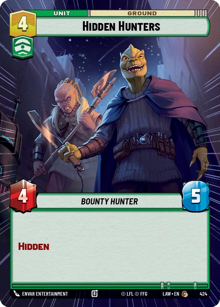 Hidden Hunters (424) (Hyperspace) (424) [A Lawless Time] | Cards and Coasters CA