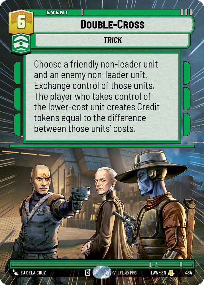 Double-Cross (434) (Hyperspace) (434) [A Lawless Time] | Cards and Coasters CA