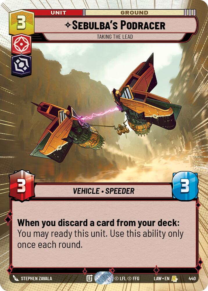 Sebulba's Podracer - Taking the Lead (440) (Hyperspace) (440) [A Lawless Time] | Cards and Coasters CA