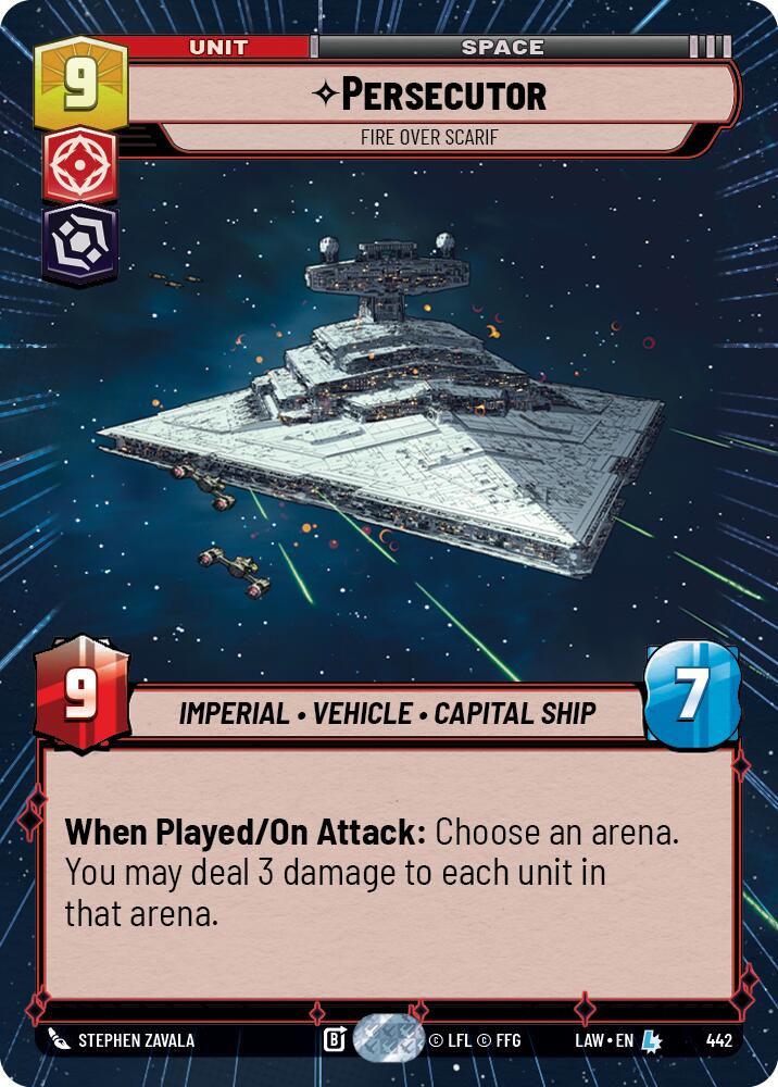 Persecutor - Fire Over Scarif (442) (Hyperspace) (442) [A Lawless Time] | Cards and Coasters CA