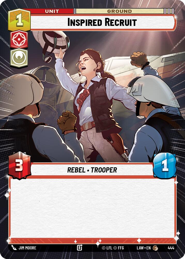 Inspired Recruit (444) (Hyperspace) (444) [A Lawless Time] | Cards and Coasters CA