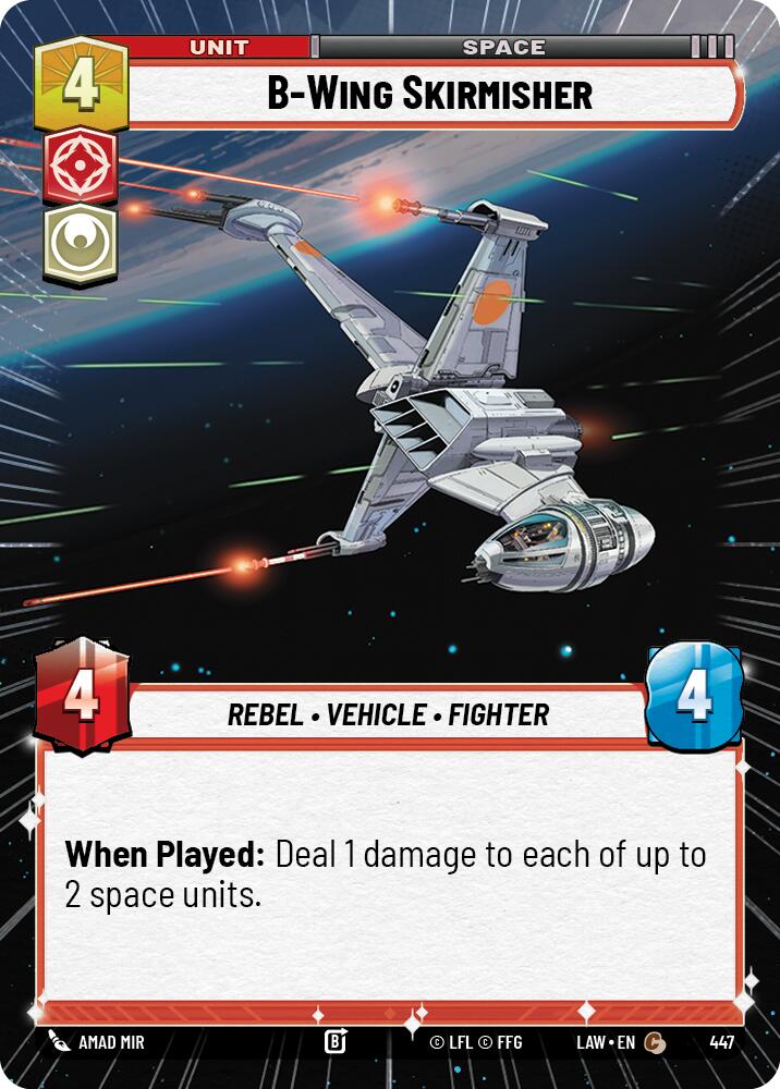 B-Wing Skirmisher (447) (Hyperspace) (447) [A Lawless Time] | Cards and Coasters CA