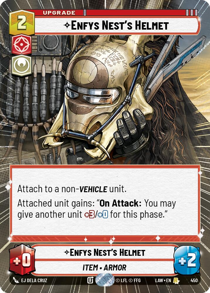 Enfys Nest's Helmet (450) (Hyperspace) (450) [A Lawless Time] | Cards and Coasters CA