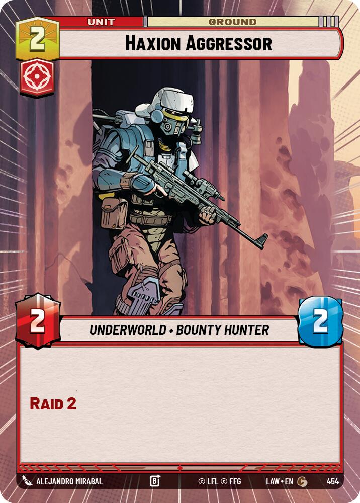 Haxion Aggressor (454) (Hyperspace) (454) [A Lawless Time] | Cards and Coasters CA