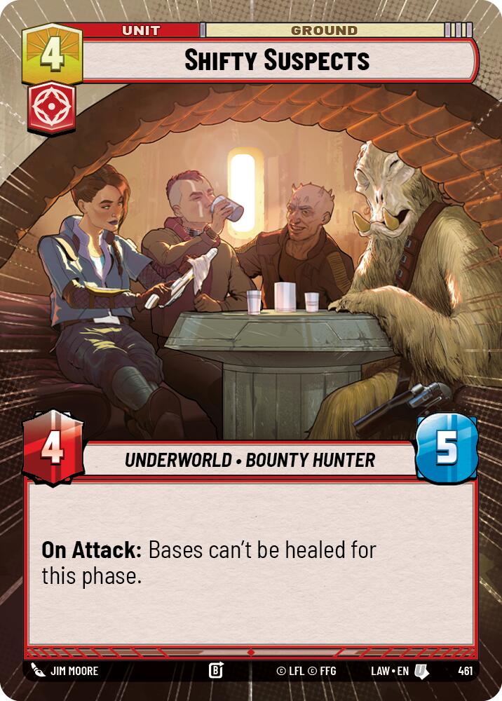 Shifty Suspects (461) (Hyperspace) (461) [A Lawless Time] | Cards and Coasters CA