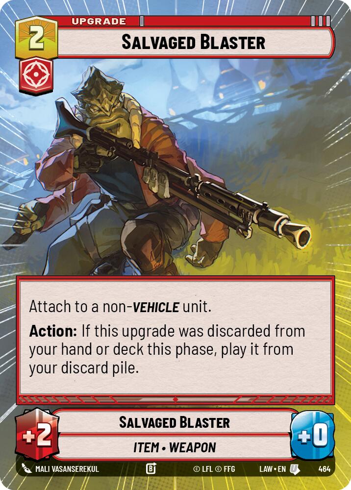 Salvaged Blaster (464) (Hyperspace) (464) [A Lawless Time] | Cards and Coasters CA