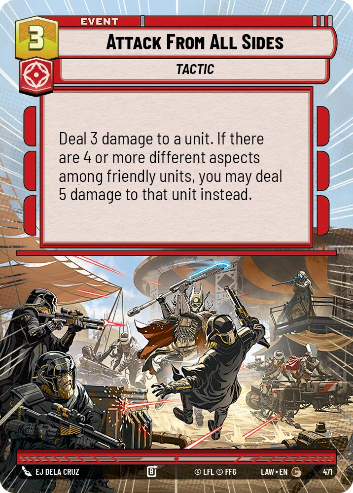 Attack From All Sides (471) (Hyperspace) (471) [A Lawless Time] | Cards and Coasters CA