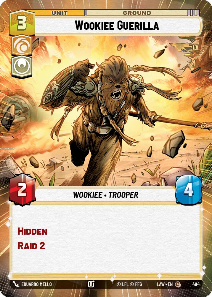 Wookiee Guerilla (484) (Hyperspace) (484) [A Lawless Time] | Cards and Coasters CA