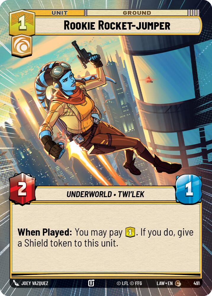 Rookie Rocket-Jumper (491) (Hyperspace) (491) [A Lawless Time] | Cards and Coasters CA